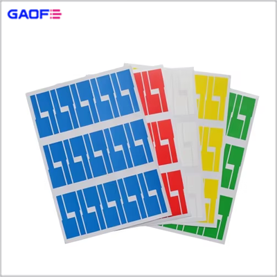 Cable labels fold